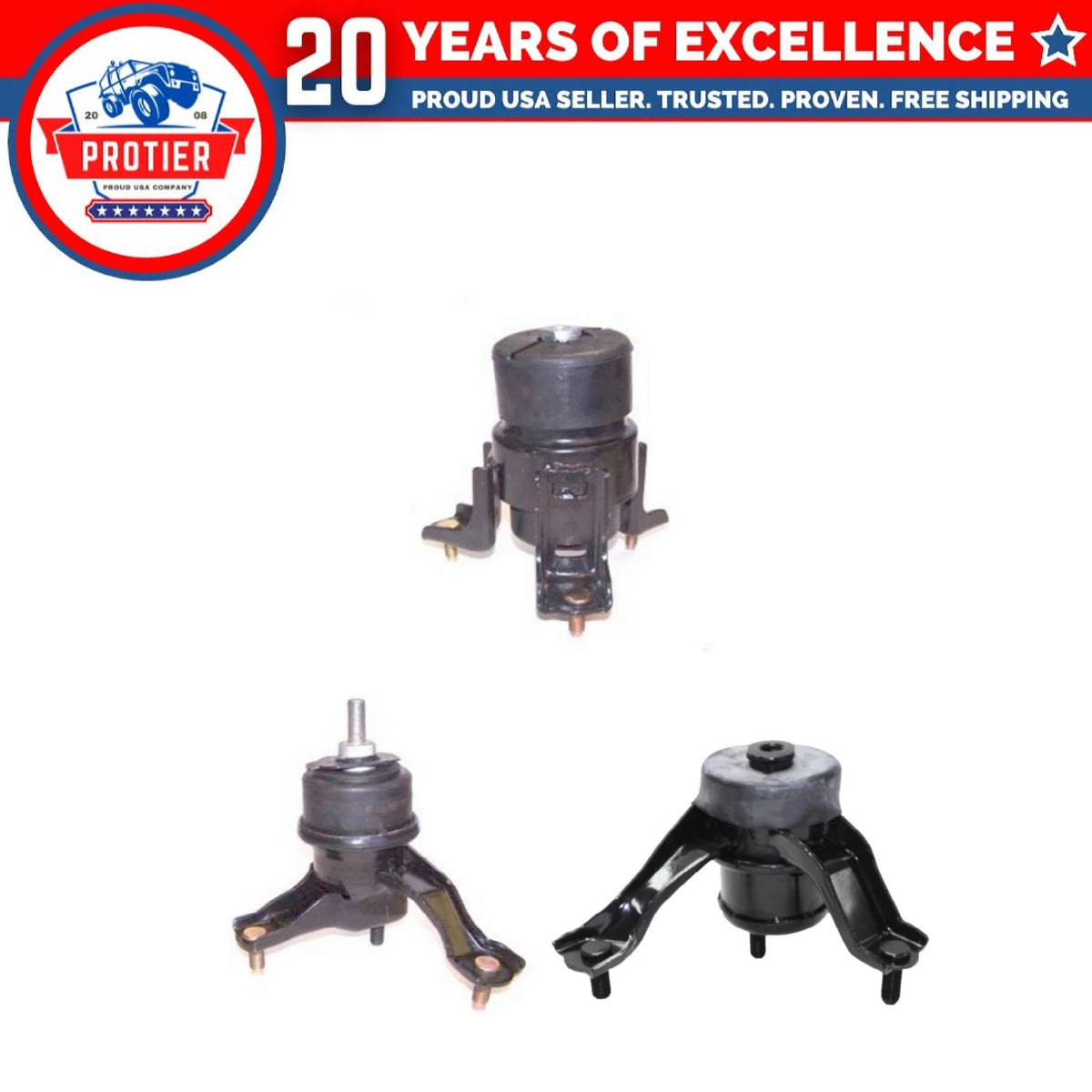 Fits 2002-2006 Toyota Camry 2.4L MANUAL JAPAN BUILT Motor & Trans Mounts 3PCS : 6B93BC-57