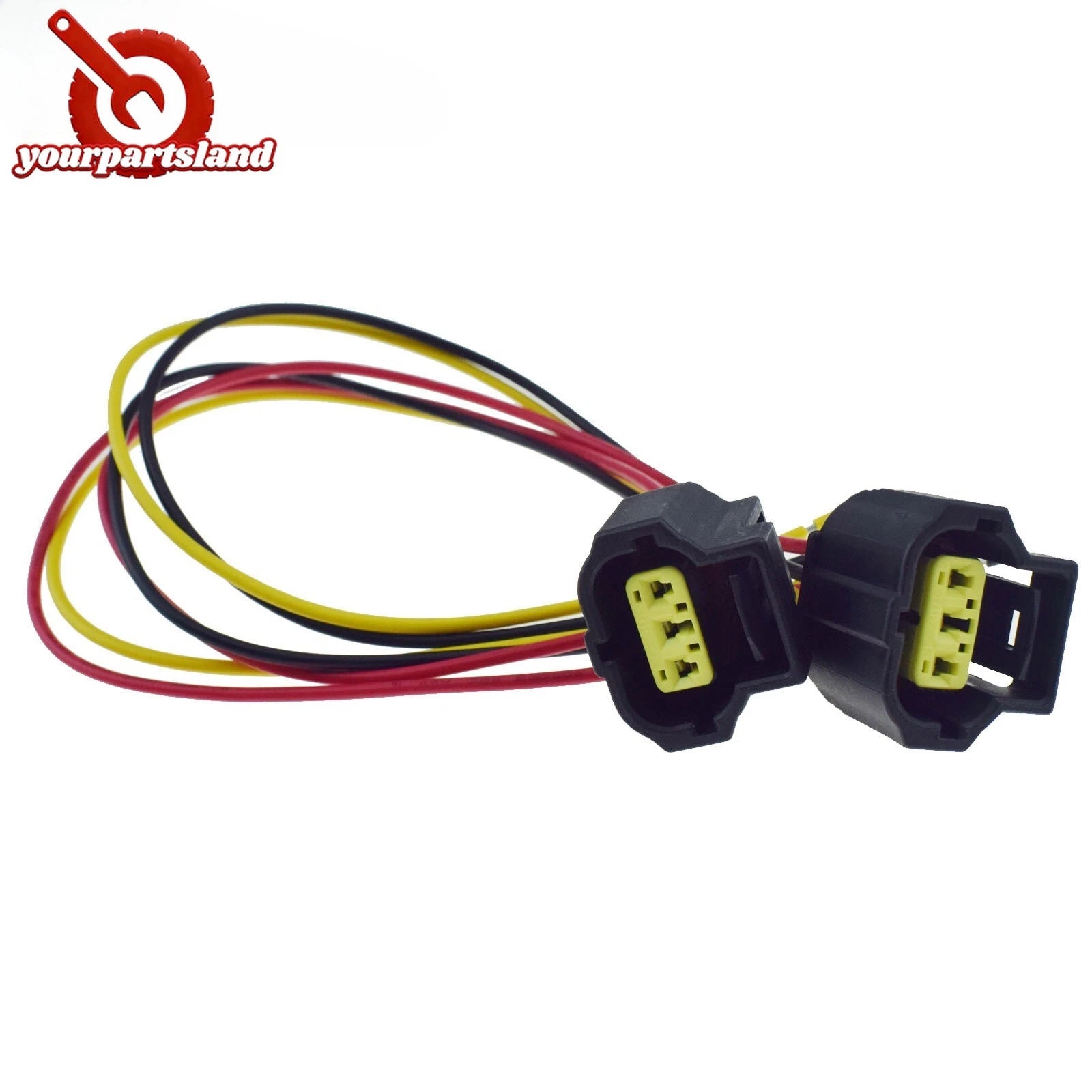 For Ford 6G Alternator Connector Plug 3 Wire Pigtail Plug Harness 2PCS WPT118 6B93BC-57