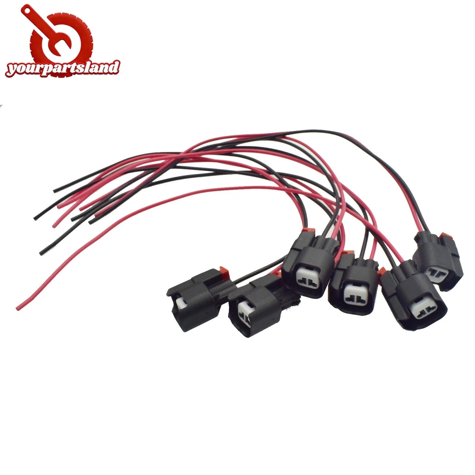 Fuel Injector Connector Harness 6Pcs For Wrangler JK TJ Dodge Jeep 5183448AA 6B93BC-57