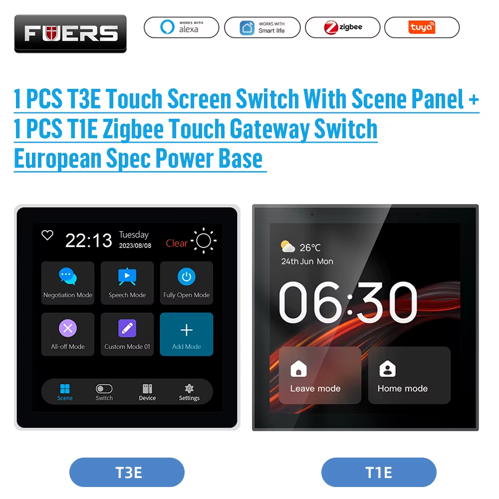 FUERS T3E T1E Smart Control Panel Switch Smart Home Automation System Tuya Switc 6B93BC-57