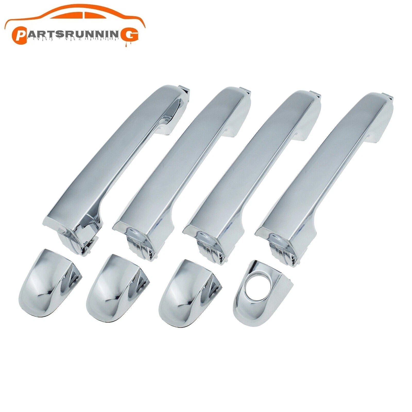 4PCS Chrome Front Rear LH RH Outside Door Handle For Kia Forte Cerato 2010-2013 6B93BC-57