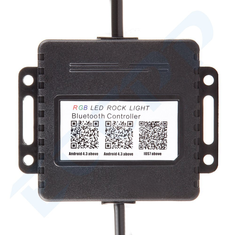 ECCPP 4 Pod RGB LED Rock Light Offroad Music Wireless Bluetooth Control ATV Jeep ECCPP