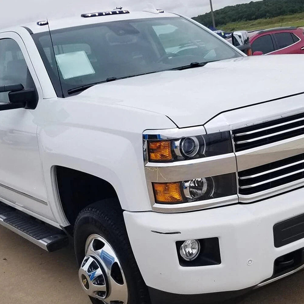 White LED Roof Top Running Cab Lights For Chevy For GMC 2500/3500 2007-22 EOA 6B93BC-57