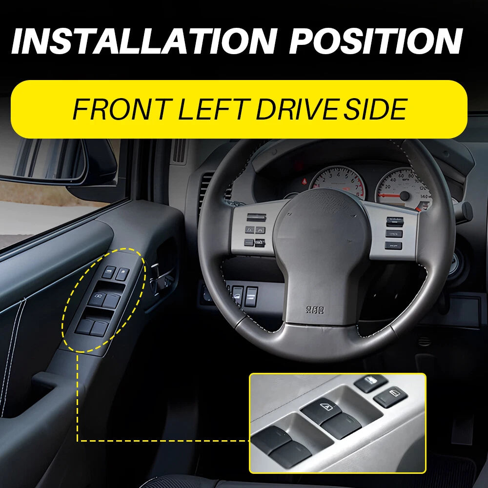 Power Window Switch Front Left Driver 25401ZP70A For 2007-2019 Nissan Frontier A 6B93BC-57