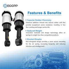 Pair Rear air suspension shock struts For Lincoln Navigator Ford Expedition 6B93BC-57
