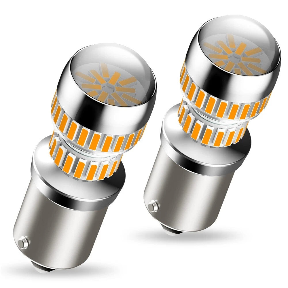 AUXITO 1156 7506 LED Turn Signal Light Amber Canbus No Hyper Flash Error Free EA AUXITO