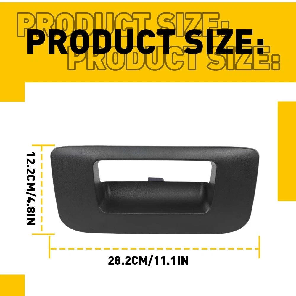 Tailgate Handle Bezel Textured Black for 07-14 Chevy Silverado GMC Sierra USA EA 6B93BC-57