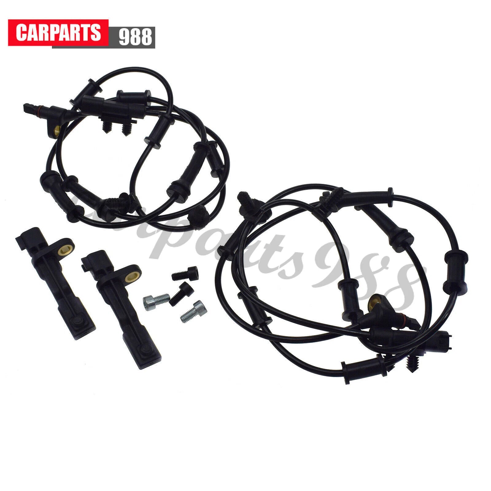 4Pcs Front Rear LH RH ABS Wheel Speed Sensor for 2007-2017 Jeep Wrangler Liberty 6B93BC-57