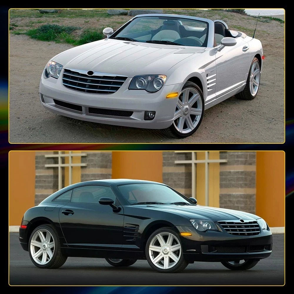 4X Smoke Front Rear Bumper Side Marker Lights For 2004-2008 Chrysler Crossfire A 6B93BC-57