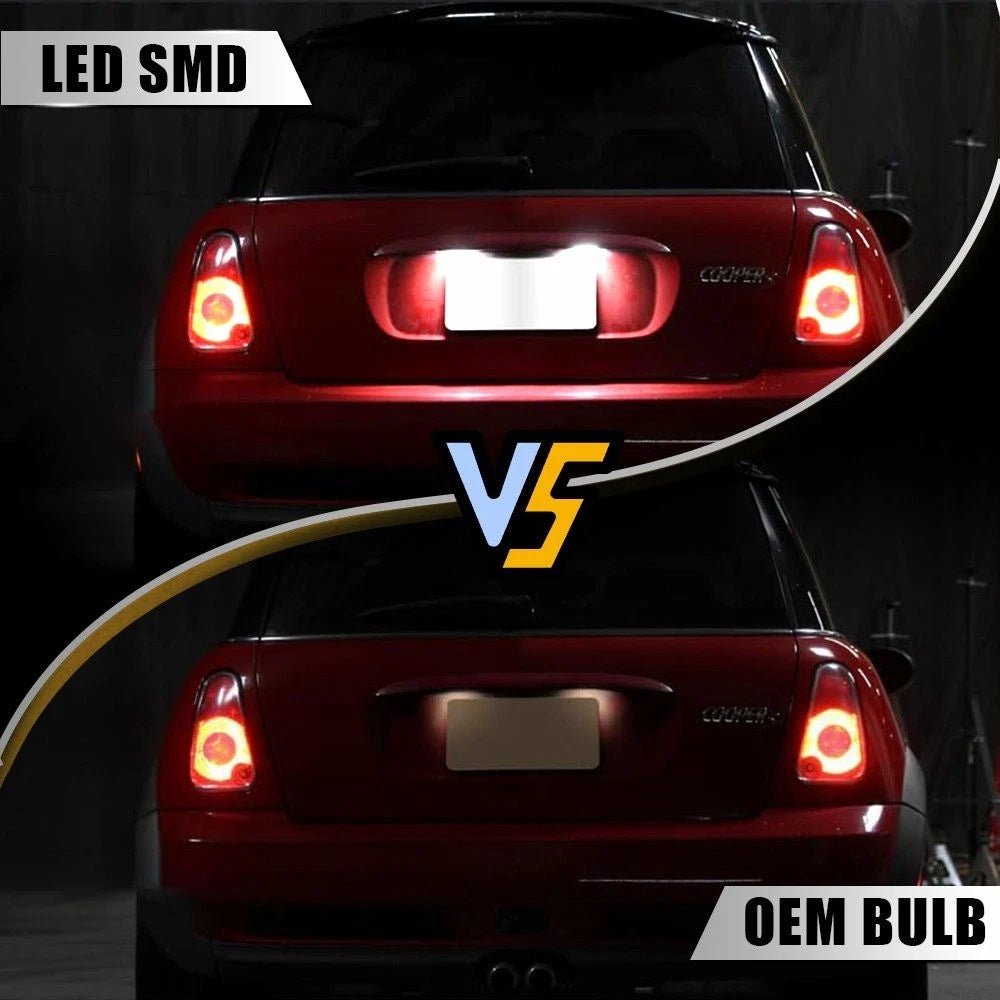 2X LED License Plate Lights White For 2012-2015 Mini Cooper Roadster R59 6000K A 6B93BC-57