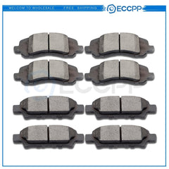 For 2011 2012 2013 2014 Honda Odyssey Front And Rear Brake Metallic Pads 6B93BC-57