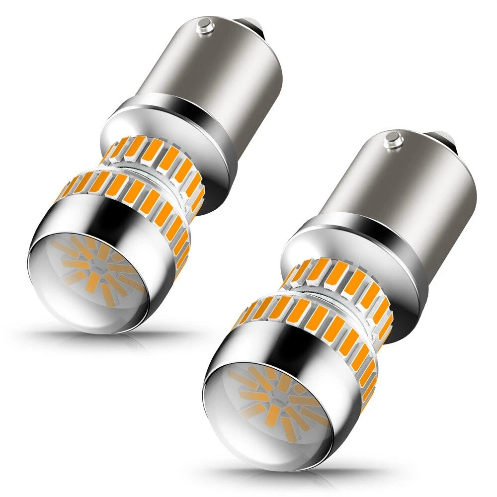 AUXITO 1156 7506 LED Turn Signal Light Amber Canbus No Hyper Flash Error Free EA AUXITO