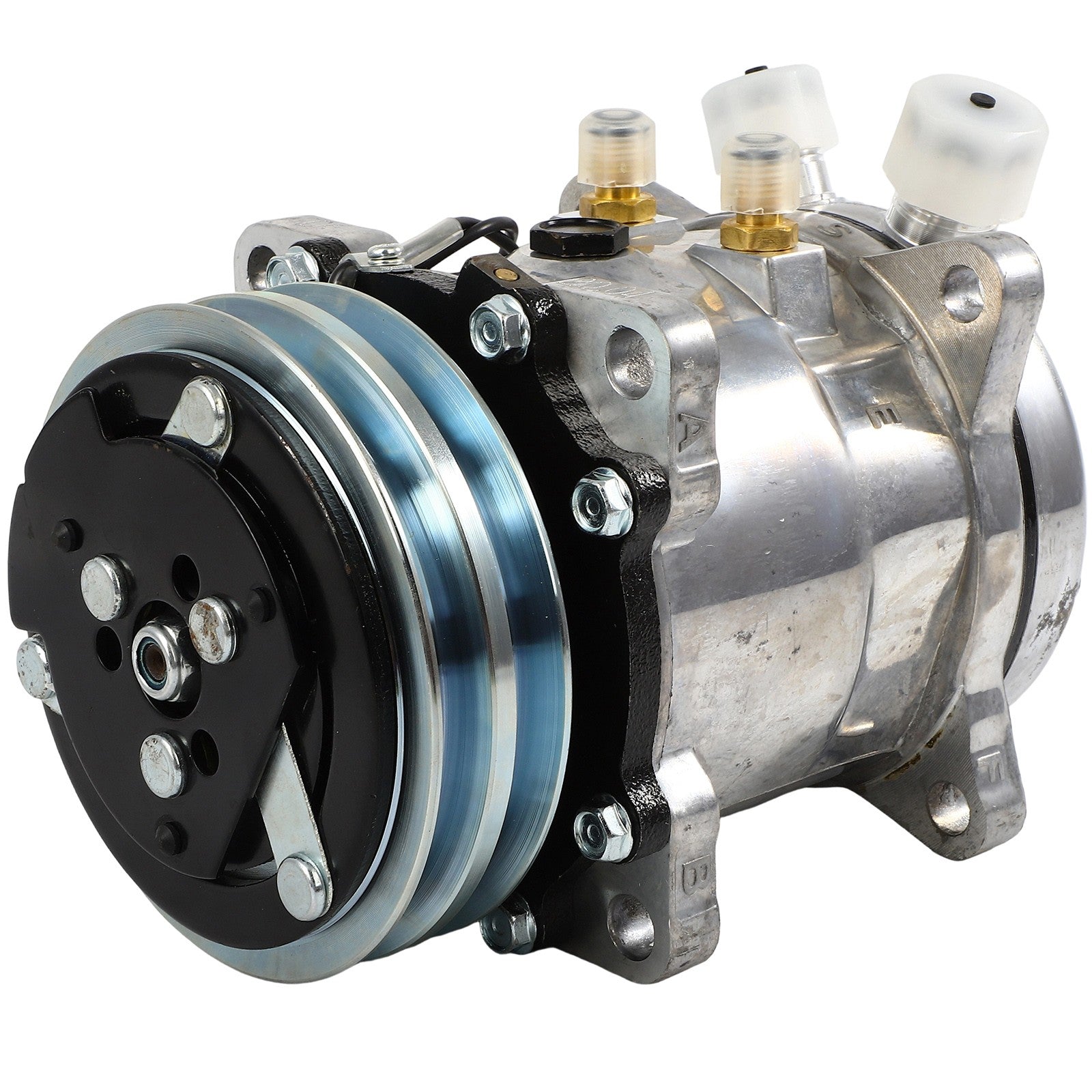 A/C Compressor For Abacus 507 / Sanden 5H11 V-Belt 2 Grooves R134a CO 5104C 6B93BC-57