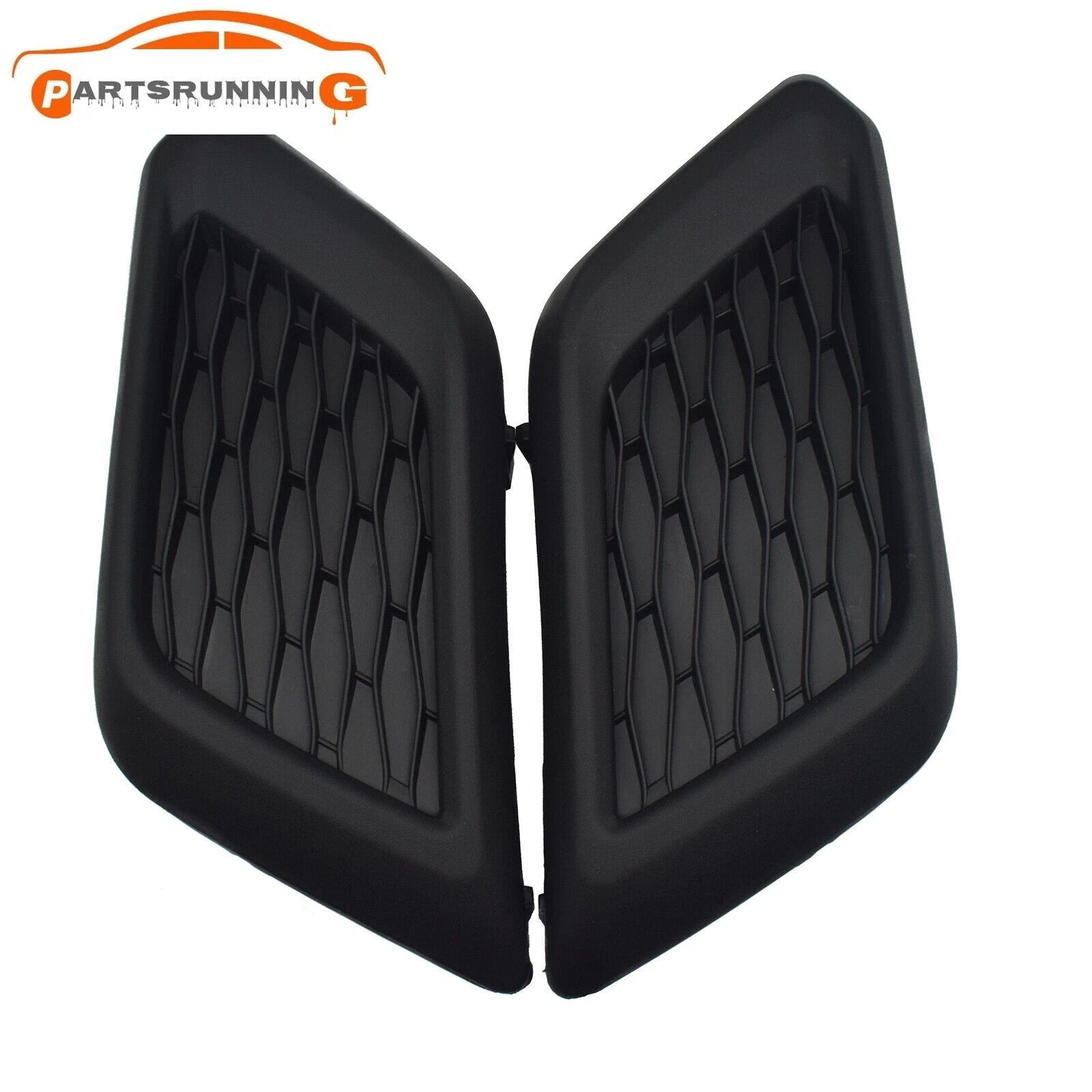 For Nissan Rogue 2014-2016 Front Bumper Insert Grille Fog Light Cover Bezel Set 6B93BC-57