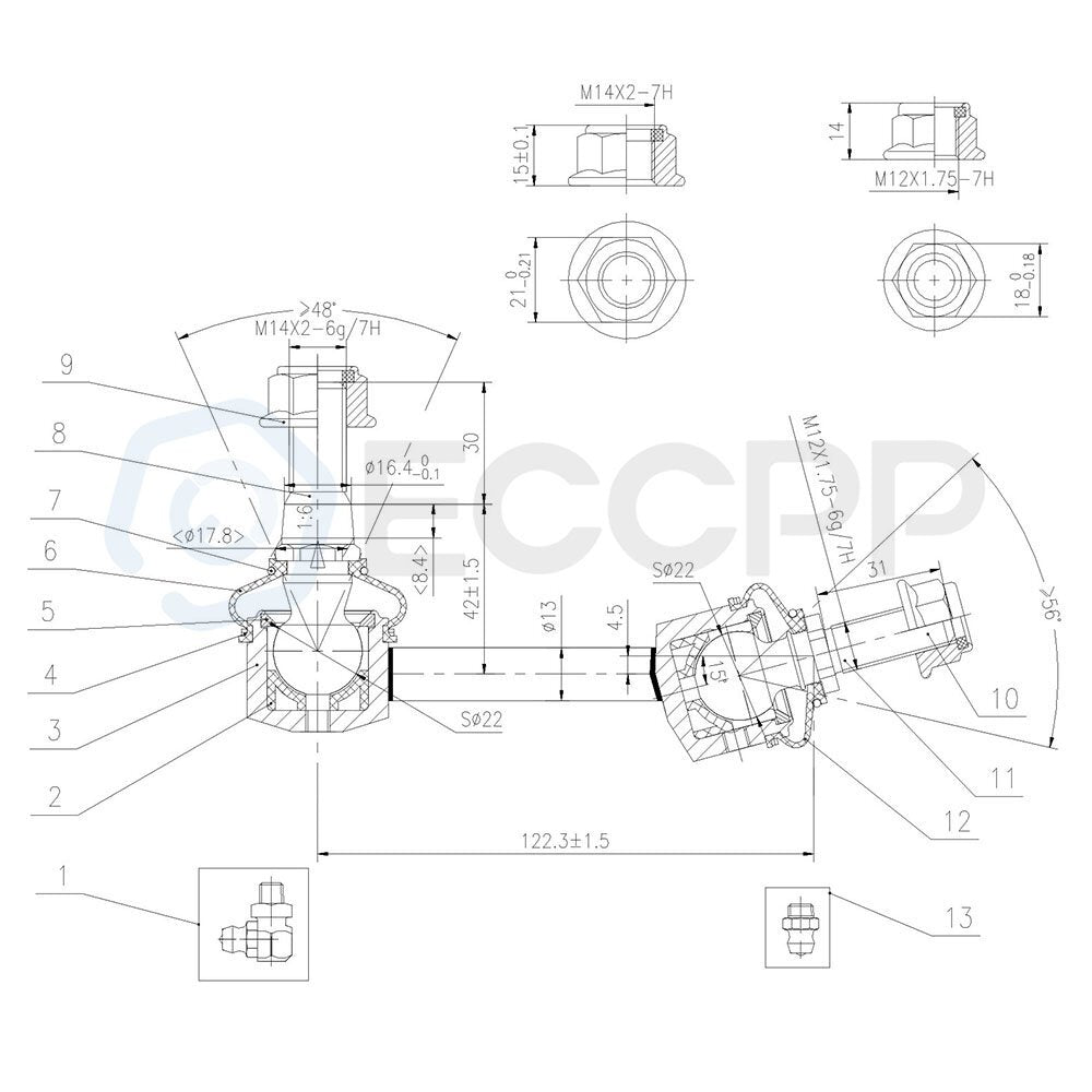 ECCPP 10x For 2003 2004 Ford Expedition Front Upper Control Arms Sway Bar Links ECCPP