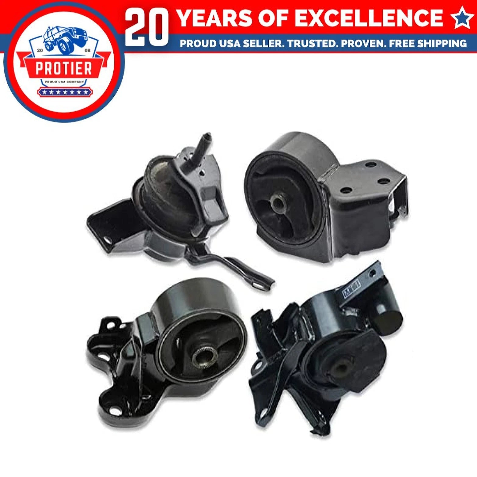 Fits 2004-2009 Kia Spectra / Spectra5 2.0L MANUAL Motor & Transmission Mount 6B93BC-57