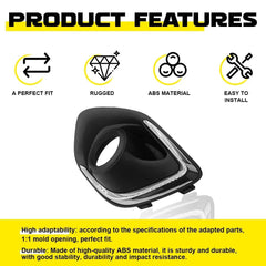 Left+Right Fog Light Bezel Lamp Cover For 2013-2015 Mitsubishi Outlander Sport A 6B93BC-57