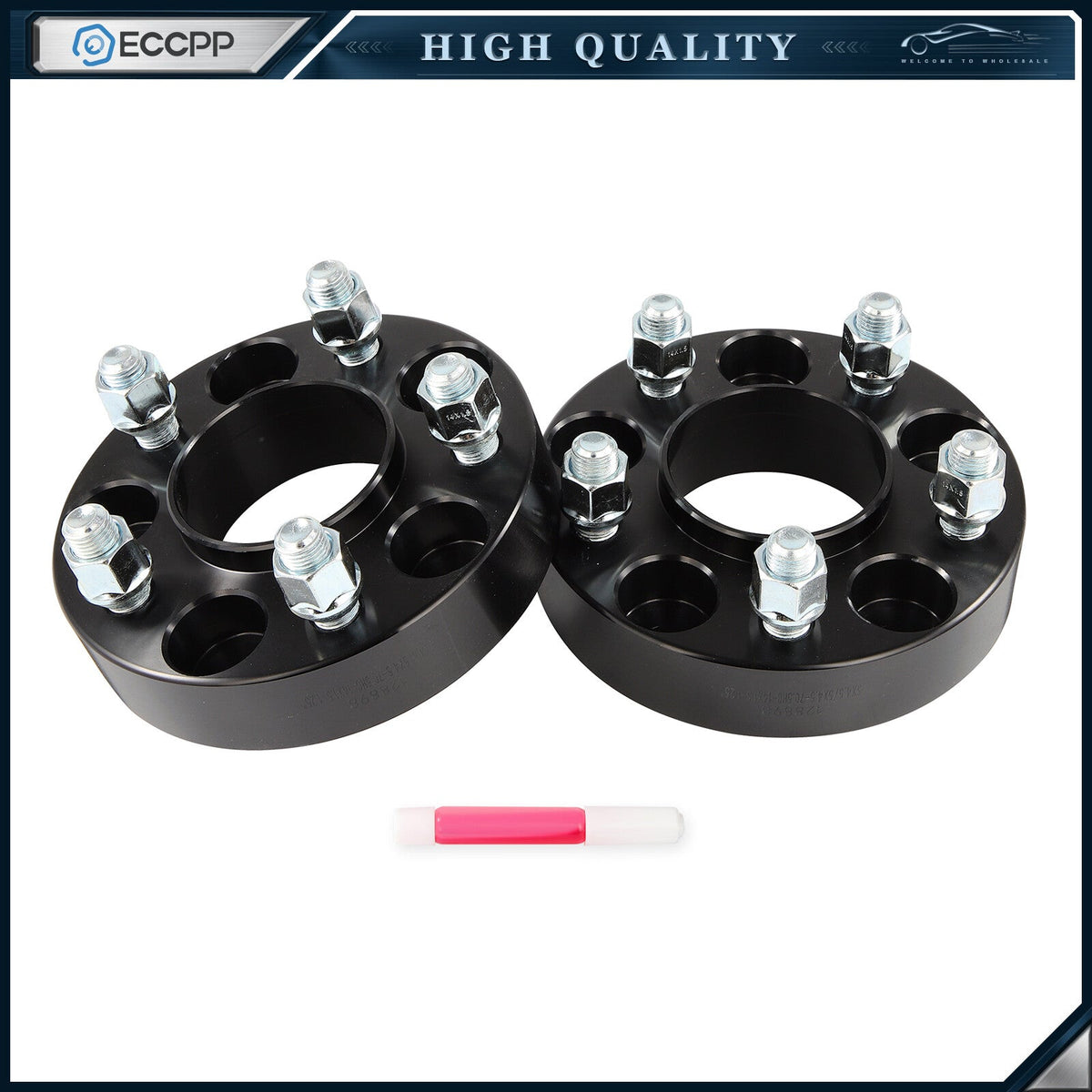 2 Pcs 1.25" 5x4.5 Hub Centric Wheel Spacers 14x1.5 For Ford Mustang 2015-2025 6B93BC-57