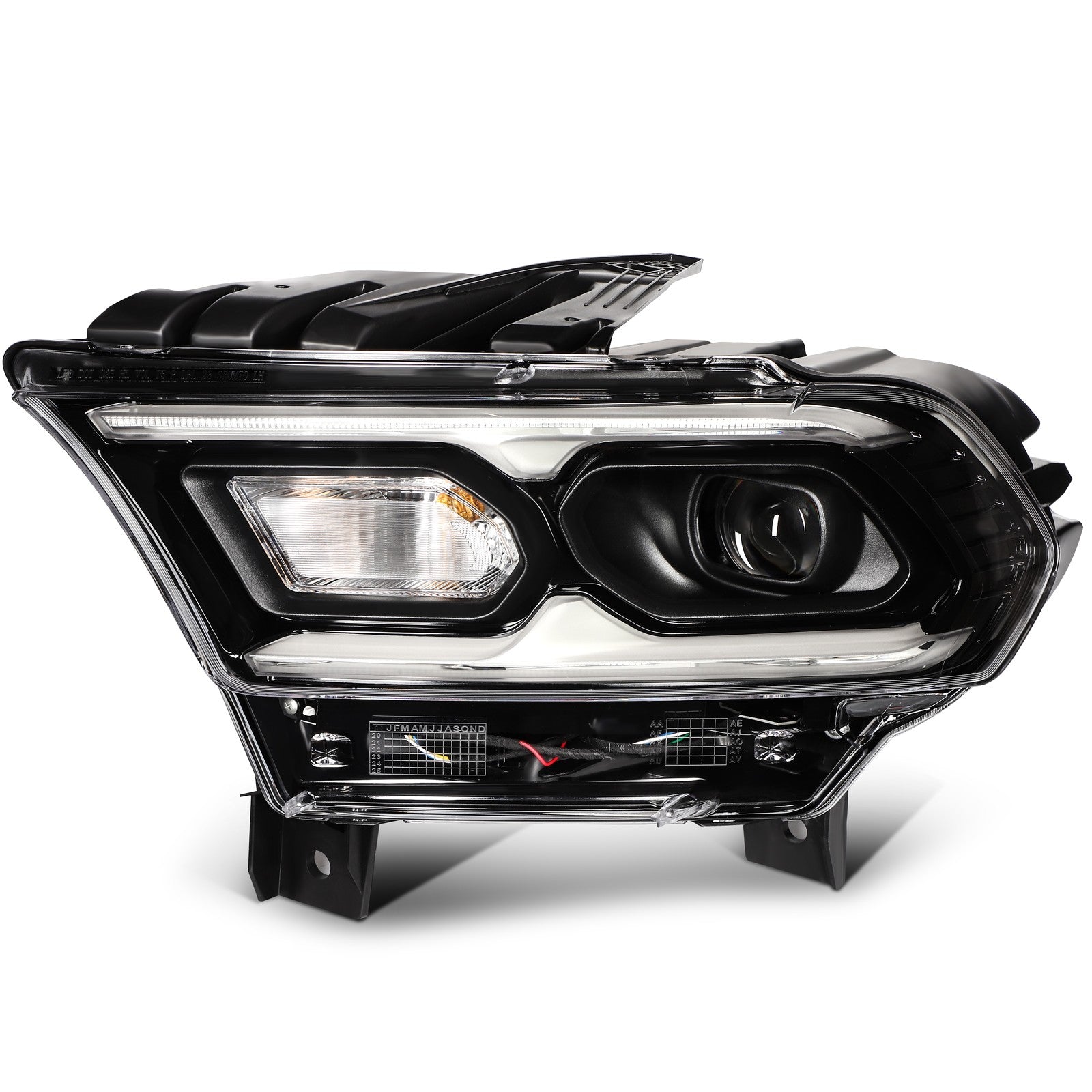 ECCPP LED Headlight Assembly For Dodge Durango 2021-2024 Driver Left Side Black 6B93BC-57