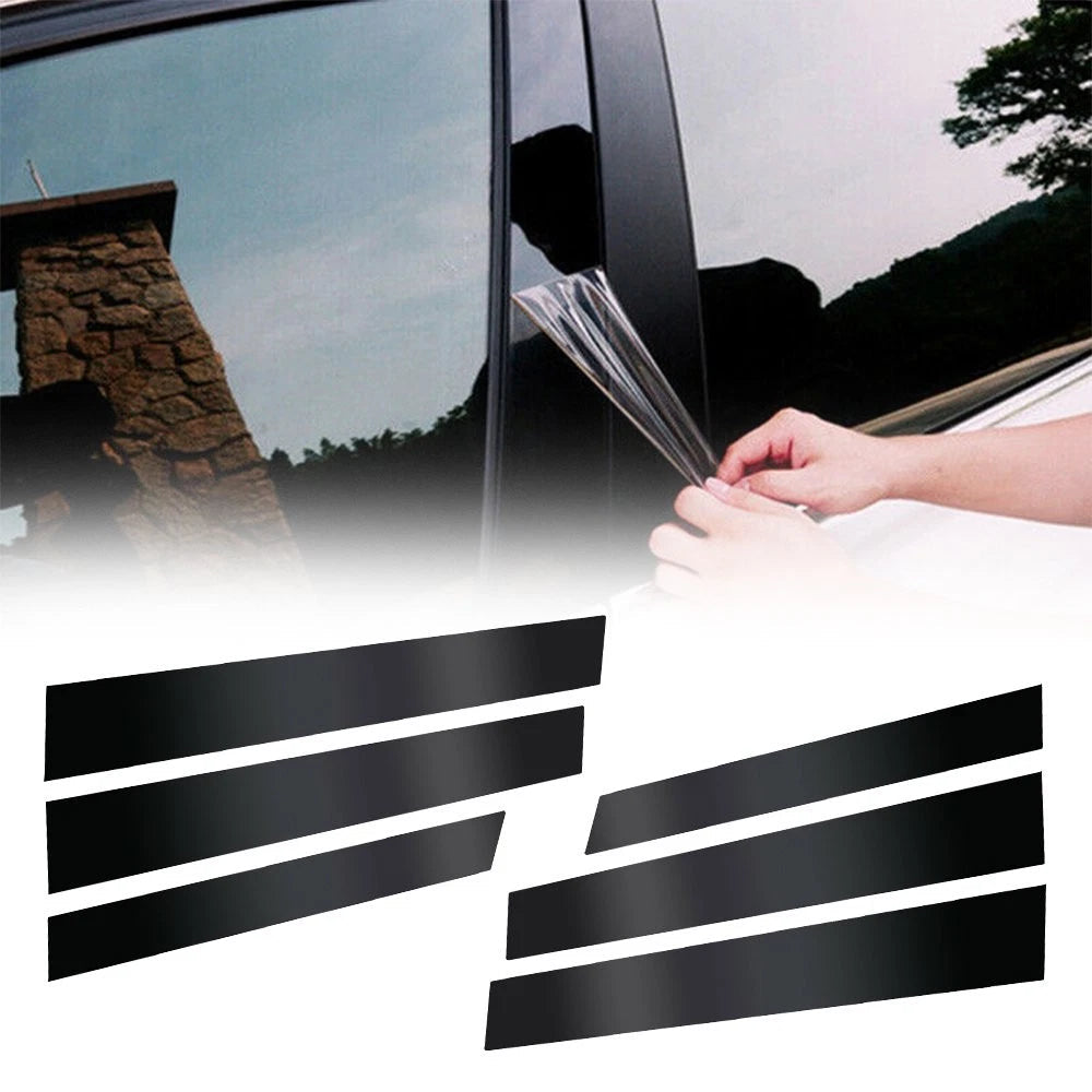 Black Posts Pillar For 2007-11 Honda CRV Door Trim Cover Kit Car Accessories HOT 6B93BC-57