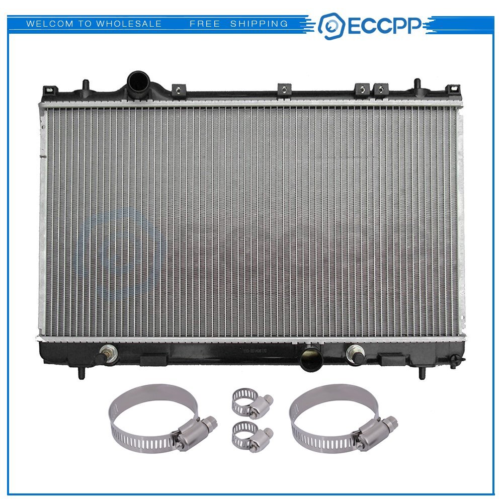 Radiator For 00-02 Chrysler Neon Dodge Neon with Universal Oil Hose Clamps Kit 6B93BC-57