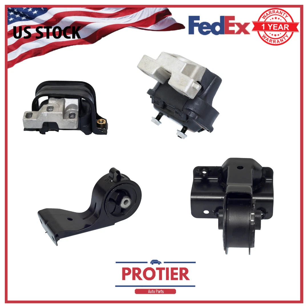 Engine Motor Mount 4PCS Set Fit 1998 - 2000 Dodge Stratus 2.5L 6B93BC-57