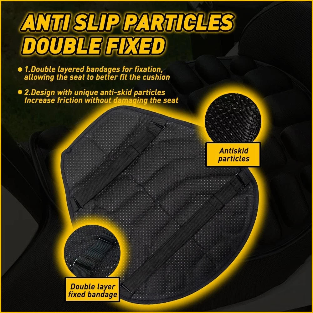 Motorcycle Gel Seat Cushion Comfort Shock Pad Cover 3D Breathable Pain Relief EA 6B93BC-57