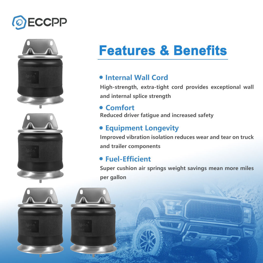 4PCS W01-358-9616  K303-16 1R11-242 Air Suspension Bag Spring For Kenworth 6B93BC-57