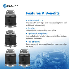 4PCS W01-358-9616  K303-16 1R11-242 Air Suspension Bag Spring For Kenworth 6B93BC-57