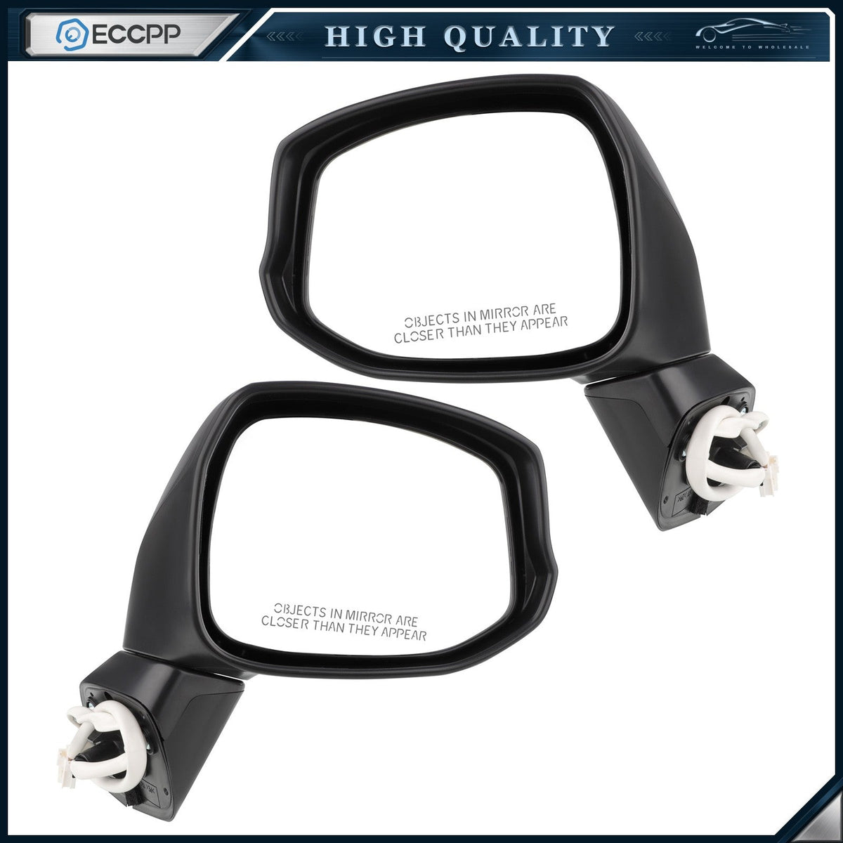 Pair Left & Right Side Power Mirrors for 2012-2014 Honda CIVIC 6B93BC-57