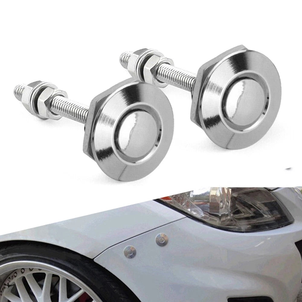 2pcs Quick Push Release Hood Button Bonnet Pins Lock Clip Auto Car Bumper Latch 6B93BC-57
