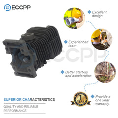 37mm Cylinder Head Piston Kit For Stihl 017 MS170 Pin Ring Circlips 6B93BC-57