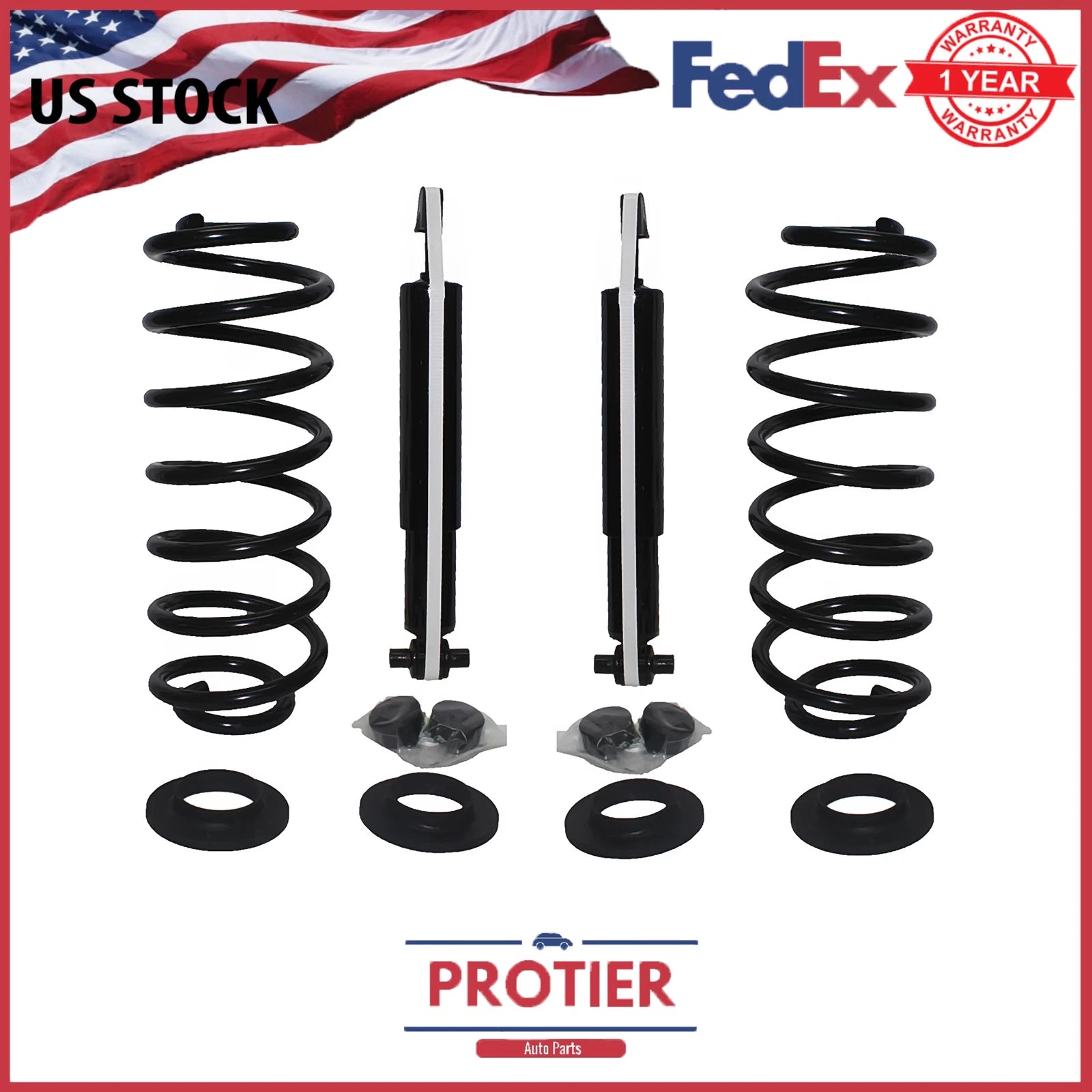 Rear Conversion Kit for FORD CROWN VICTORIA LINCOLN TOWN CAR MARQUIS w/ Shocks 6B93BC-57