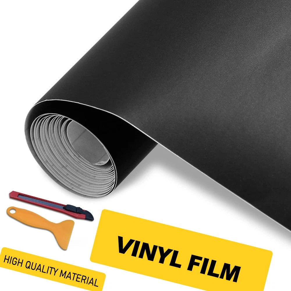 Auto Accessories Matte Black Wrap Vinyl Film Car Interior Wrap Stickers w/ tools 6B93BC-57