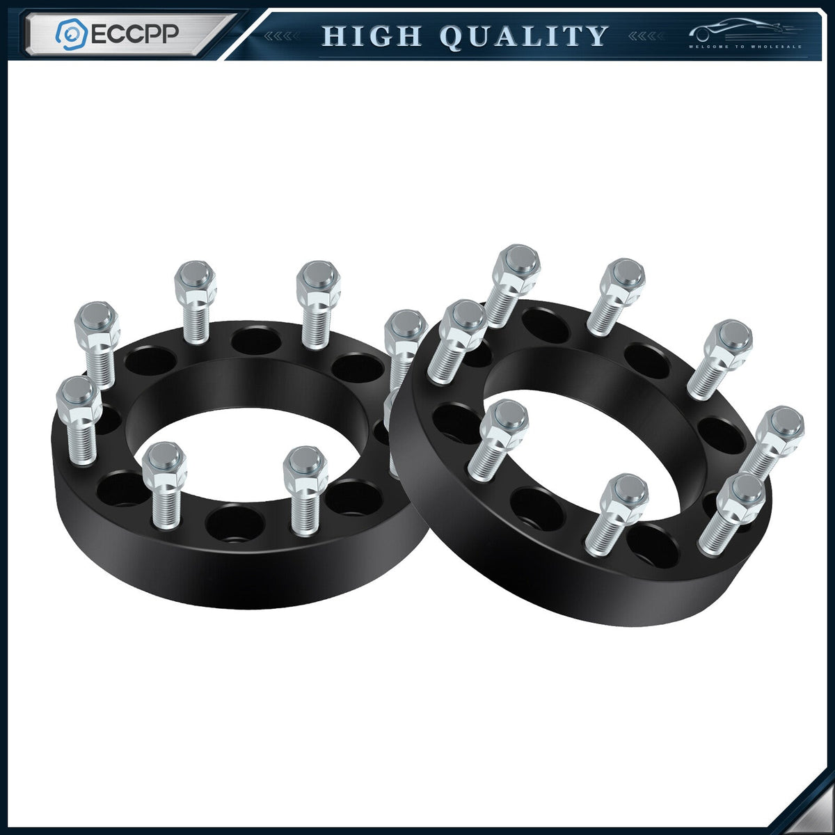 2X 1.5" Wheel Adapters 14x1.5 For Ram 2500 3500 8x6.5 to Chevy GMC 8x180 Wheels 6B93BC-57
