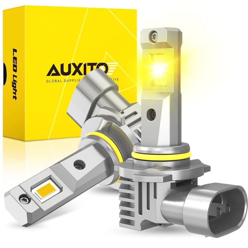 AUXITO 9145 H10 9140 LED Bulbs Fog Light YELLOW for Ford F-150 F-250 Super Duty AUXITO