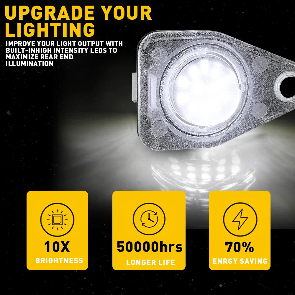 For Expedition Ford Freestar Taurus Navigator [FULL LED]License Plate Light Pair 6B93BC-57