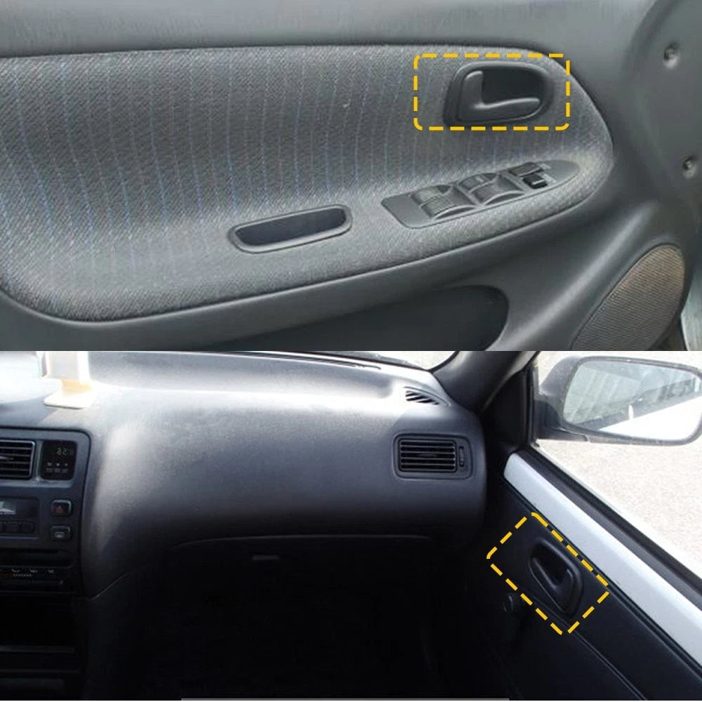 Interior Door Handle For 93-97 Toyota Corolla Set of 4 Front and Rear EOA 6B93BC-57