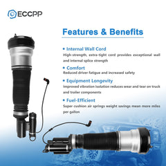 Front Pair Air Suspension Shock Struts For 4Matic Mercedes W220 S430 S500 03-06 6B93BC-57