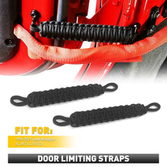 For Jeep Wrangler JK/YJ/TJ 1 Car Pair Door Limiting Straps Belt Set Accessories 6B93BC-57
