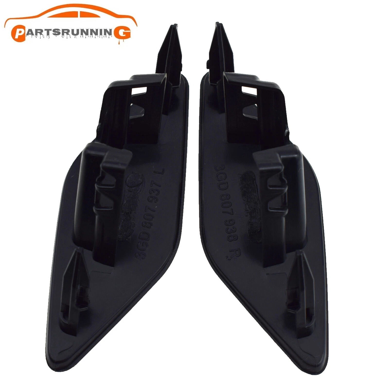 Left & Right Front Bumper Headlight Washer Cover Cap For VW Passat B8 2017-2019 6B93BC-57