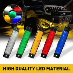 10 Pods LED Rock Underbody Wheel Lights For Jeep Offroad Truck UTV ATV Boat EOA 6B93BC-57