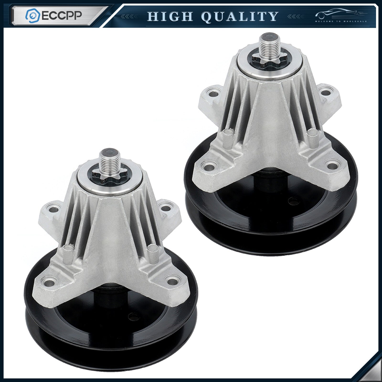 2 Spindle Assembly For Cub Cadet XT1-LT54 XT2-LX54 918-06979 618-06979 6B93BC-57