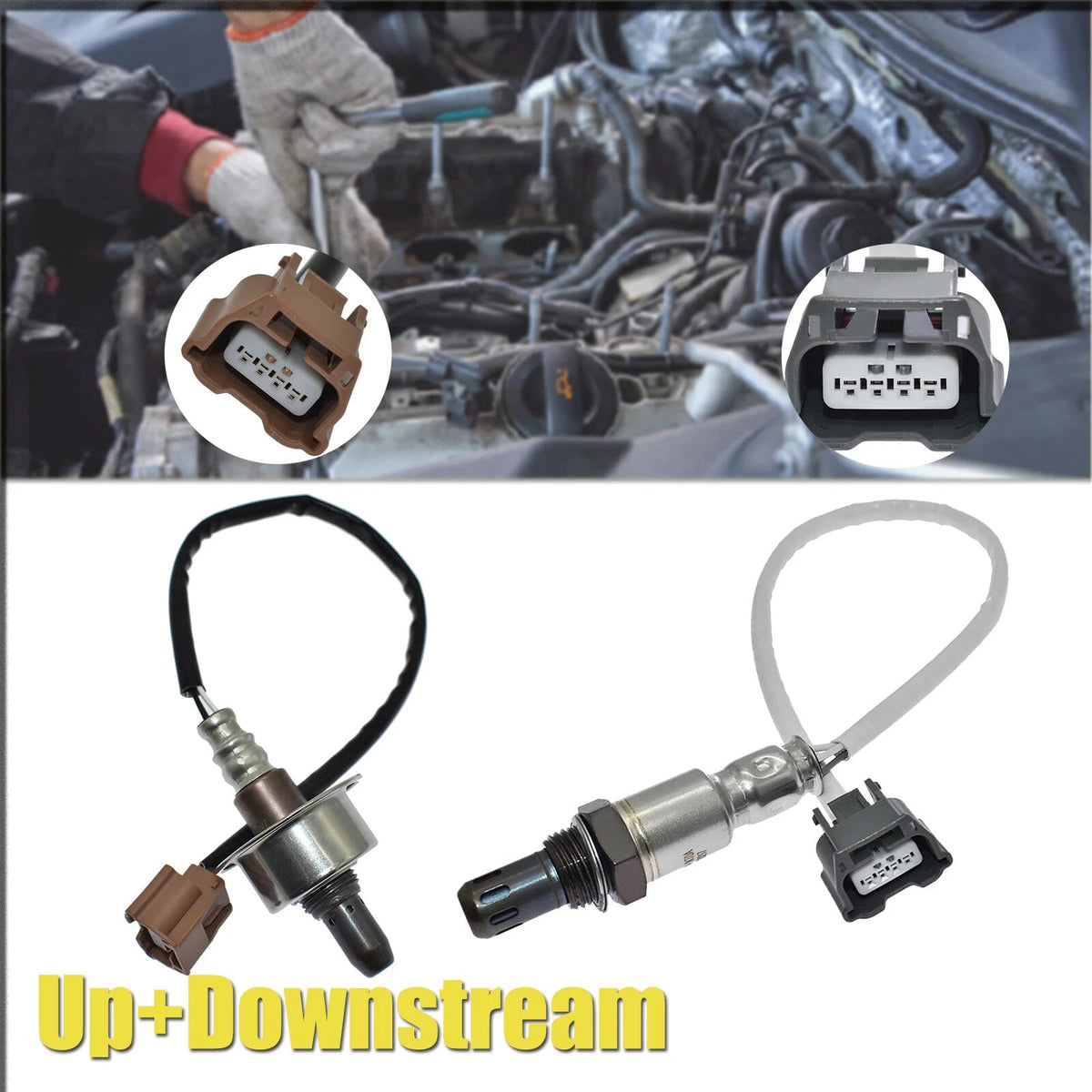 2x Oxygen O2 Sensor Up&Downstream For Nissan Micra Versa Note Infiniti Q50 Q70 6B93BC-57