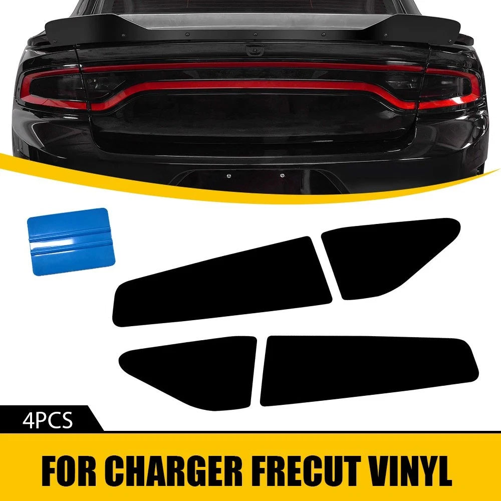 For 15-22 DODGE CHARGER Tail Light Rear Tint PreCut Overlay Vinyl Decal Dark EOA 6B93BC-57