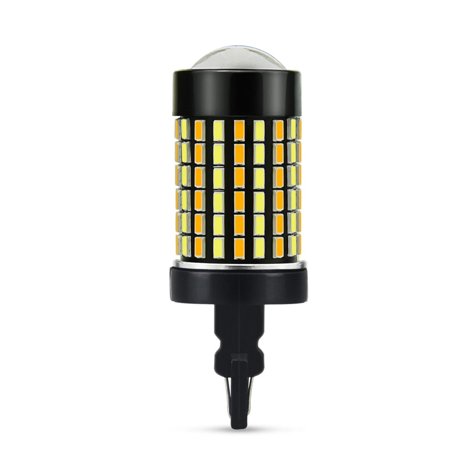 2X 120-SMD 3157 White Amber Dual Color Switchback LED Turn Signal Light Bulbs EA 6B93BC-57