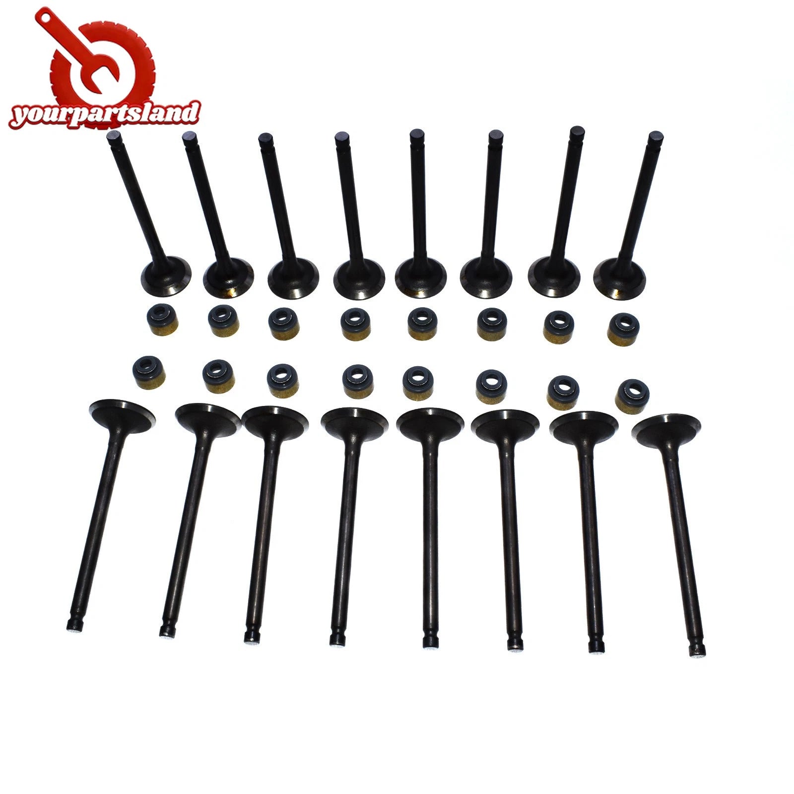 32pcs Intake Exhaust Valve Stem Seal Kit for 01-12 Hyundai Kia 2.0L 22211-23600 6B93BC-57