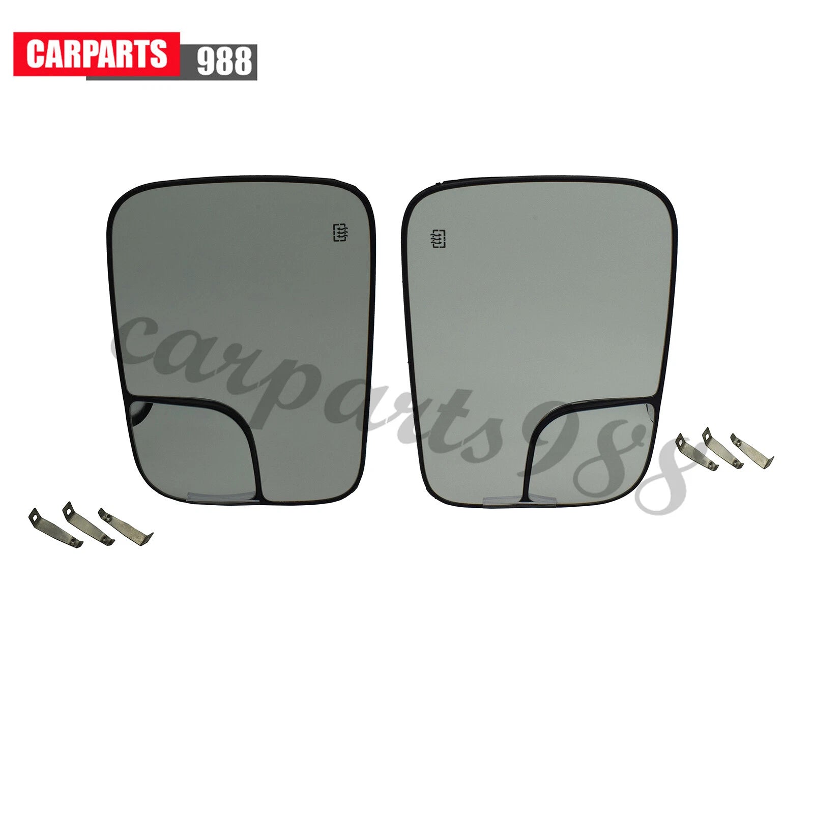 Left Right Door Mirror Glass Power Heated for 2005-2009 Dodge Ram 1500 2500 3500 6B93BC-57