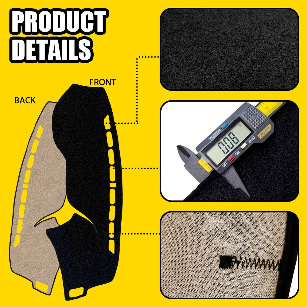 Dashboard Dash Board Cover Mat Carpet Fits Honda Accord 4-Door Sedan 2013-2017 A 6B93BC-57