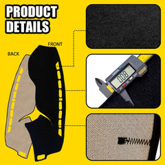 Dashboard Dash Board Cover Mat Carpet Fits Honda Accord 4-Door Sedan 2013-2017 A 6B93BC-57